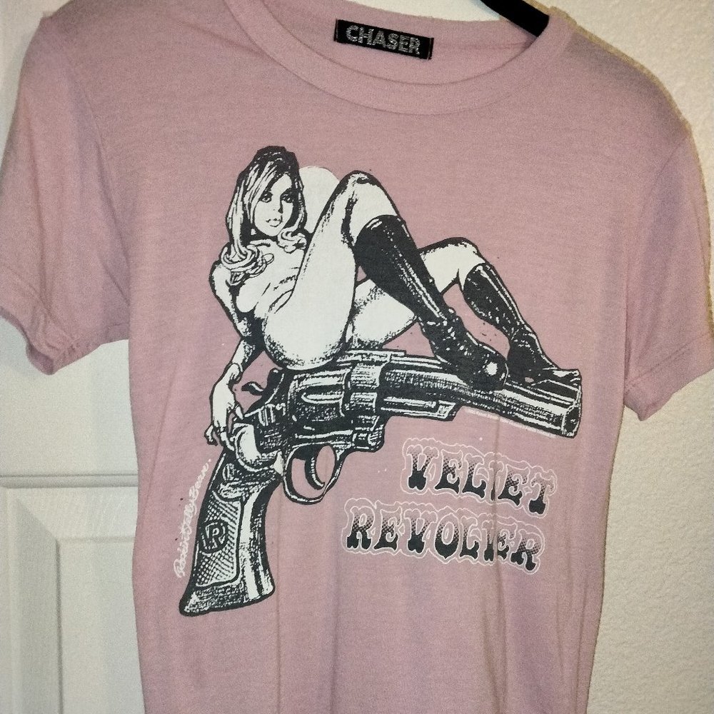 EXTREMELY RARE VELVET REVOLVER BABYDOLL SHIRT - Picture 2 of 8